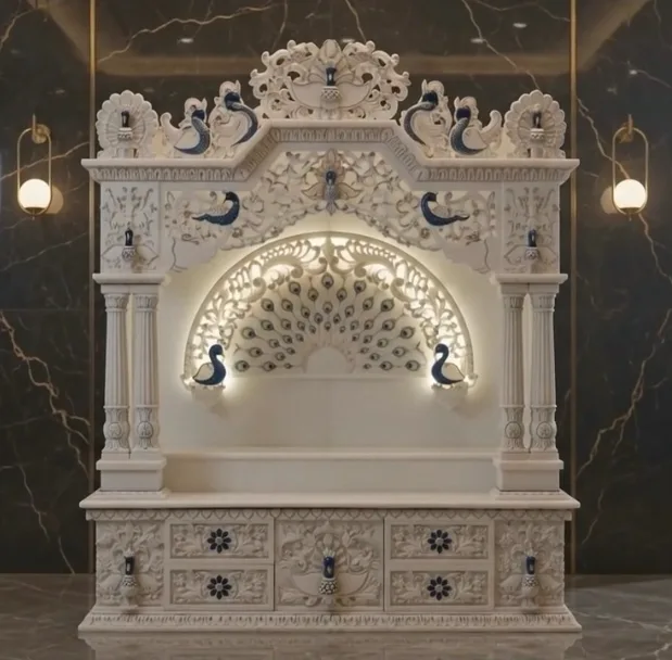 Devotional Mandir — Makrana White